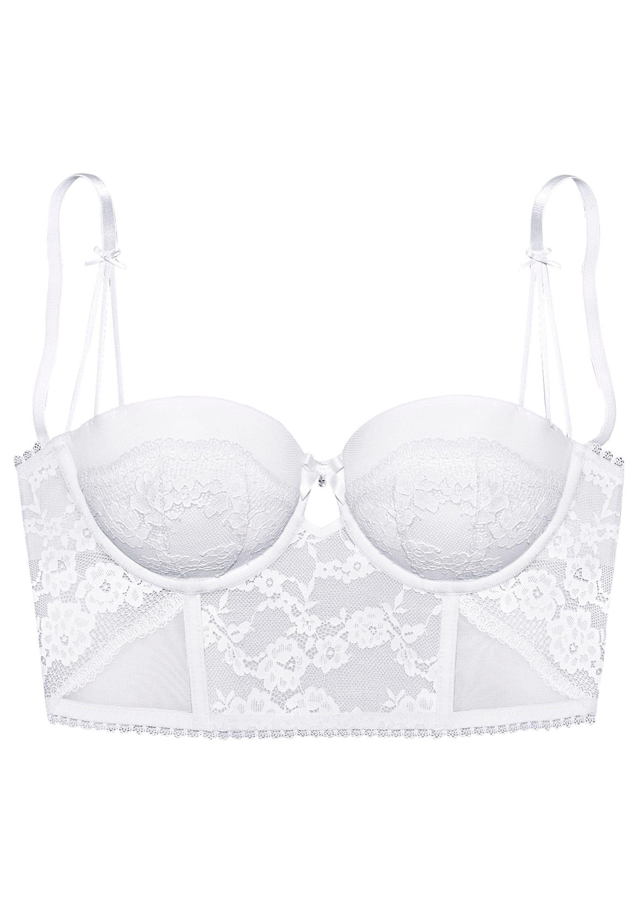 LASCANA Balkonetové Podprsenka - Biela: predná strana