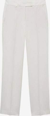 MANGO Regular Pleated Pants 'Niza' in White: front