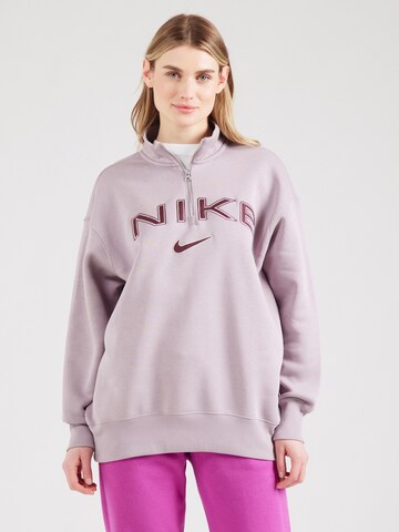 Nike Sportswear Sweatshirt 'Phoenix Fleece' i lilla: forside