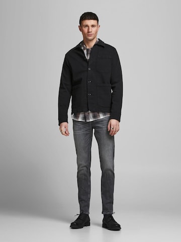 JACK & JONES Slimfit Jeans 'Tim Original' in Schwarz