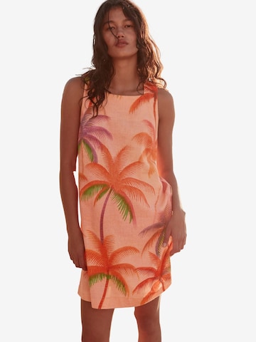 Next - Vestido de verano en naranja: frente