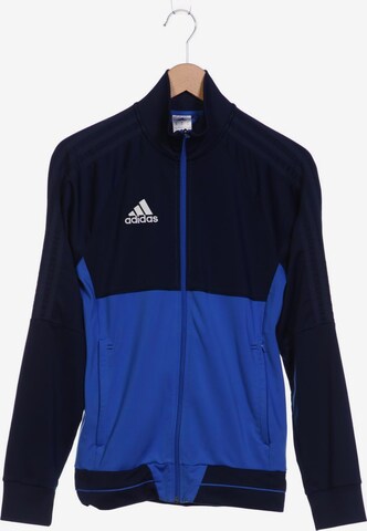ADIDAS PERFORMANCE Sweatshirt & Zip-Up Hoodie in XS in Blue: front