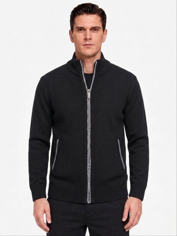 ALLTHEMEN Knit Cardigan in Black