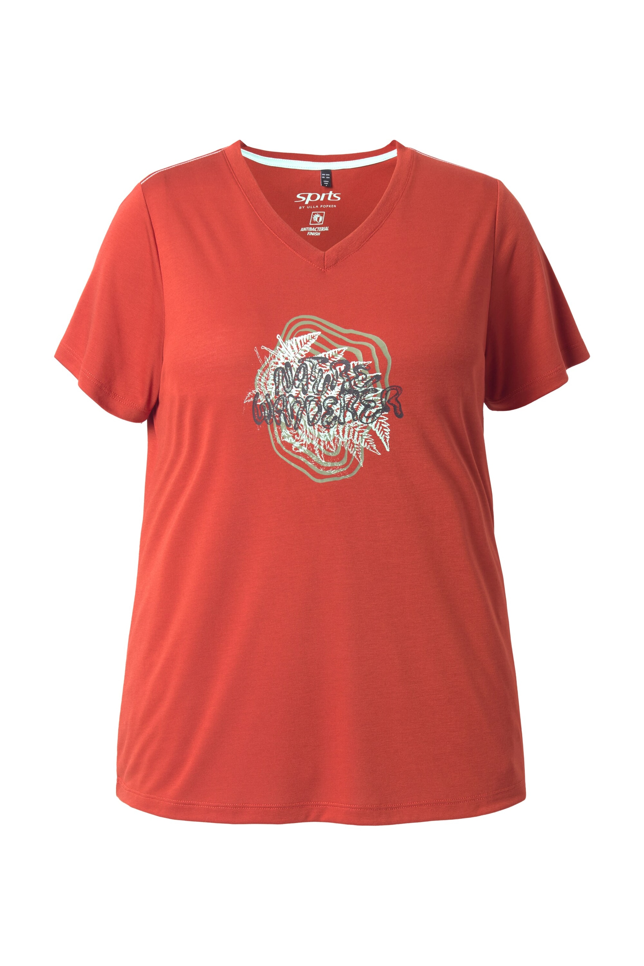 Ulla Popken Shirt in Rood: voorkant