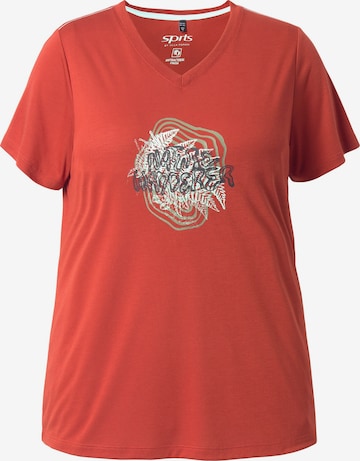Ulla Popken Shirt in Rot: Vorderseite