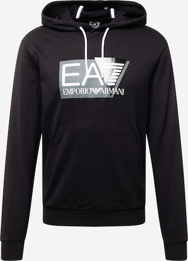 EA7 Emporio Armani Sportisks džemperis, krāsa - pelēks / melns / balts, Preces skats