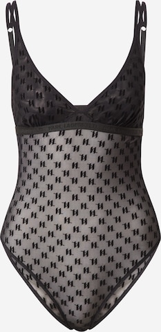 Karl Lagerfeld Bodysuit in Black: front