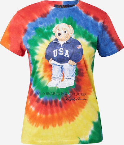 Polo Ralph Lauren T-shirt en bleu / jaune / vert / orange / rouge, Vue avec produit