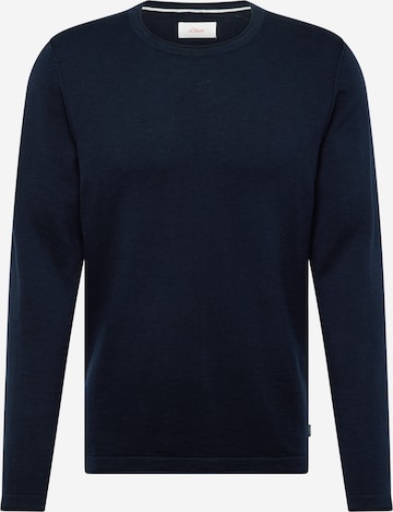 s.Oliver Pullover i blå: forside