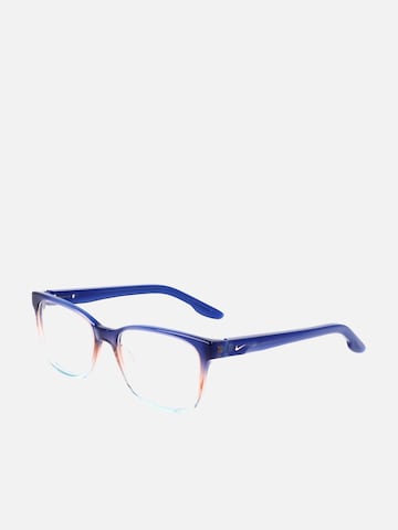 NIKE Zonnebril 'Nike NIKE 7177 N Blue/peach gradient 53/17/140 WOMAN Eyewear Frame' in Blauw: voorkant