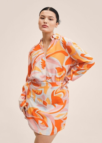 MANGO Kleid in Orange