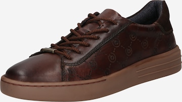 bugatti Athletic Lace-Up Shoes 'Gumero' in Brown: front