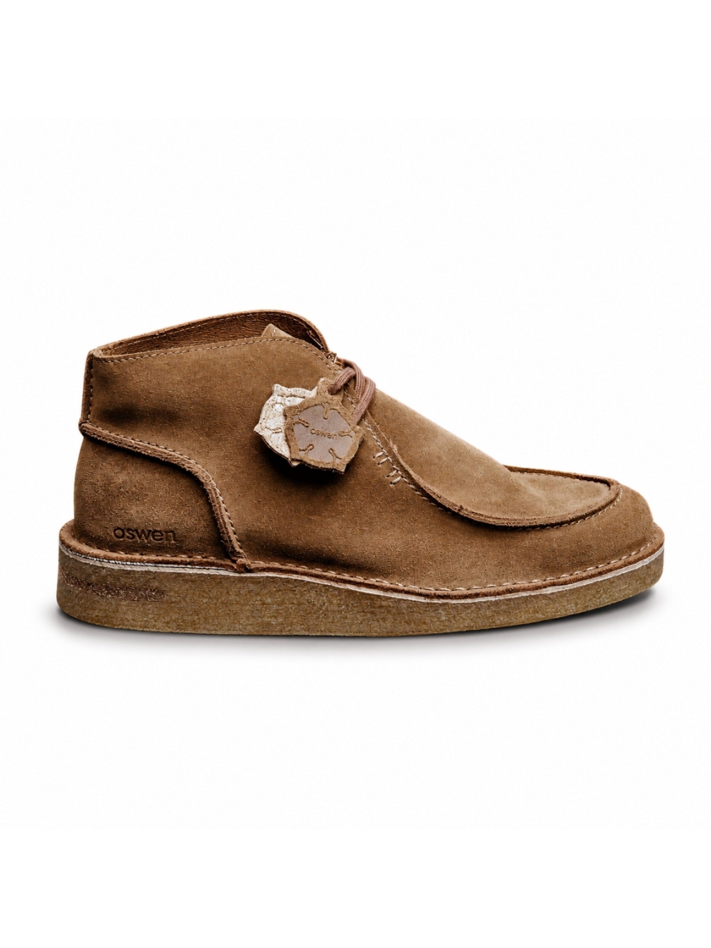 oswen Veterlaarzen 'Ewaldi Suede Boot' in Bruin: voorkant
