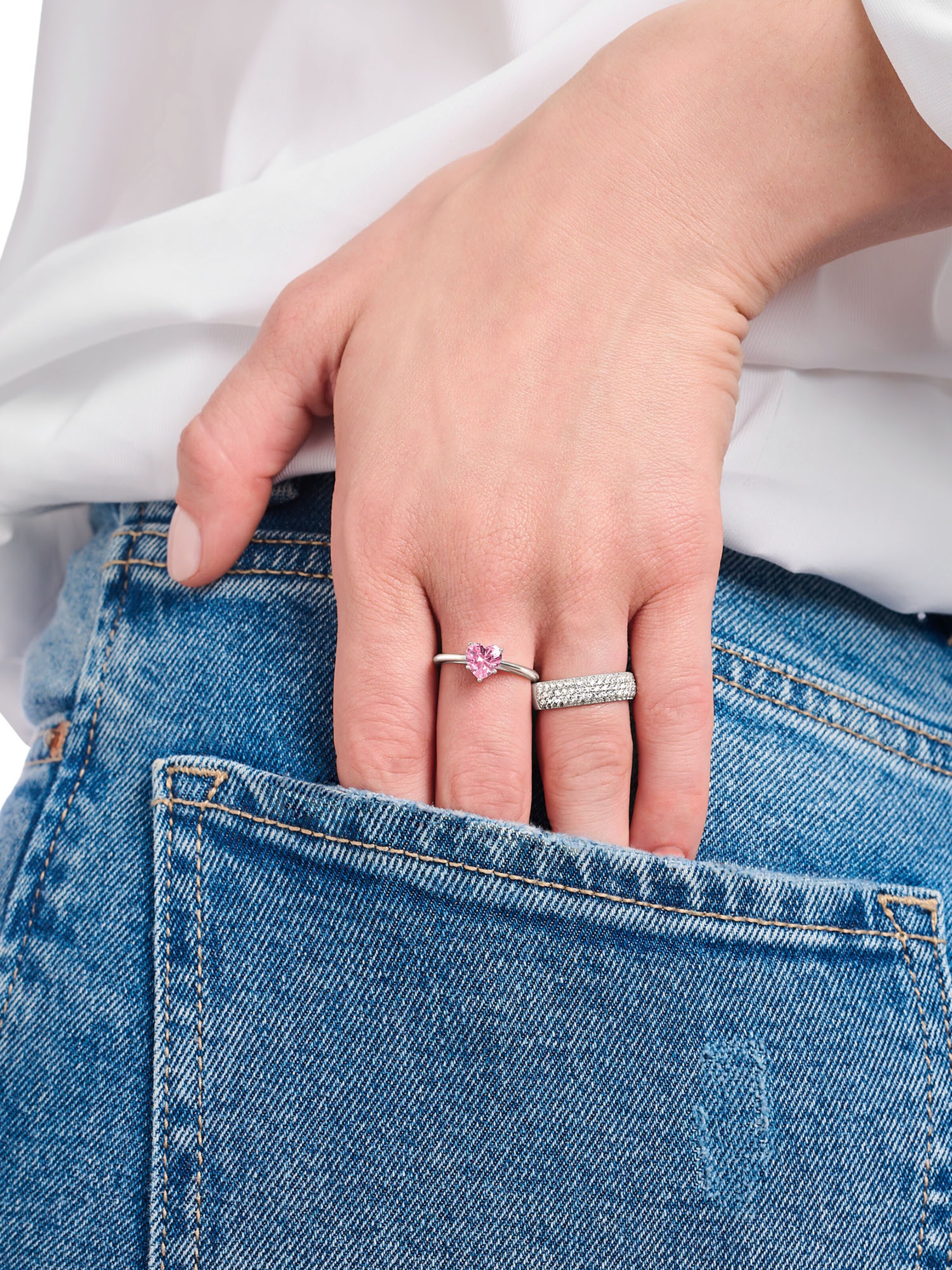 Thomas Sabo Ring in Silber: Vorderseite