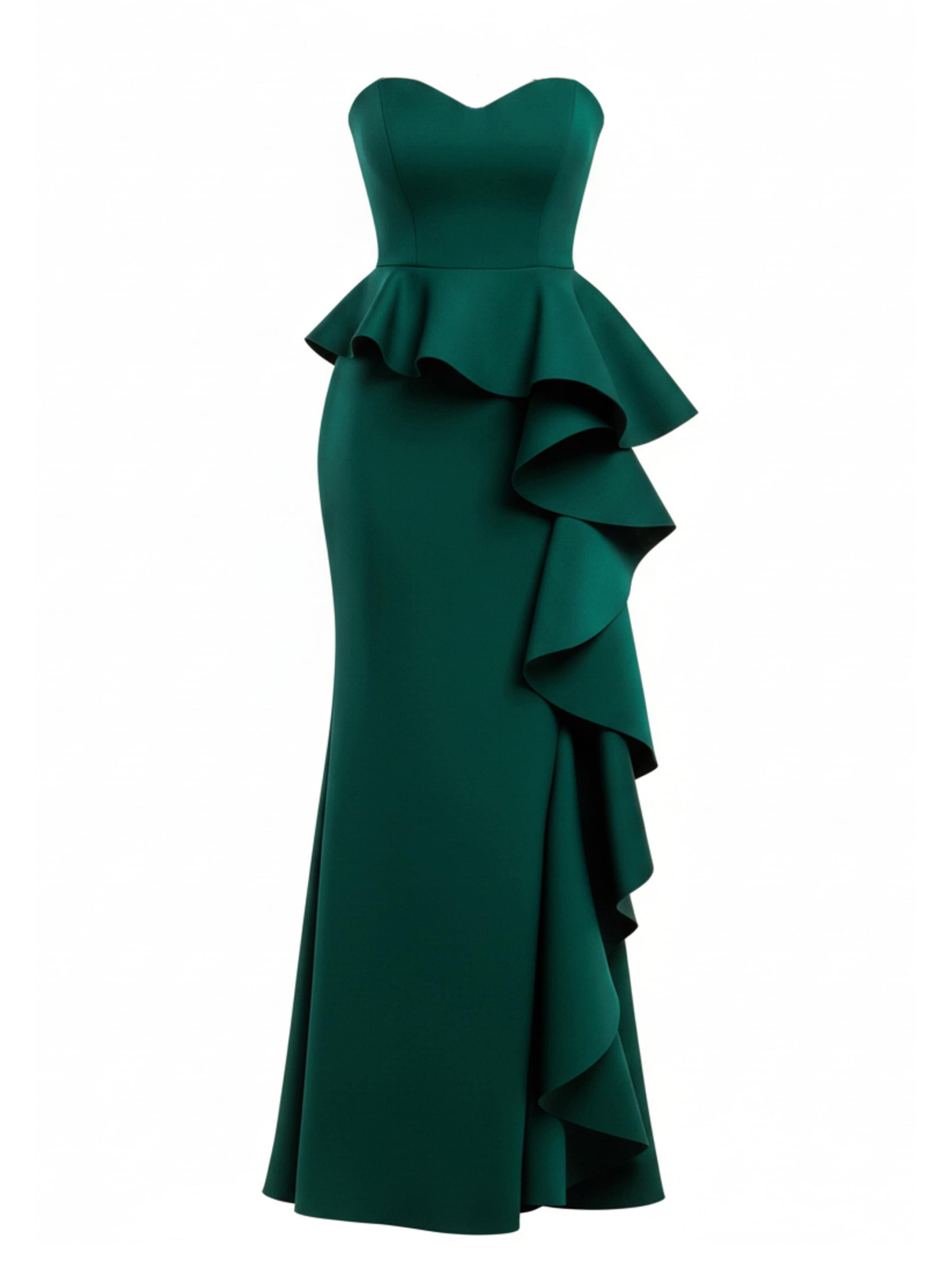 GODDIVA Avondjurk in Groen: voorkant