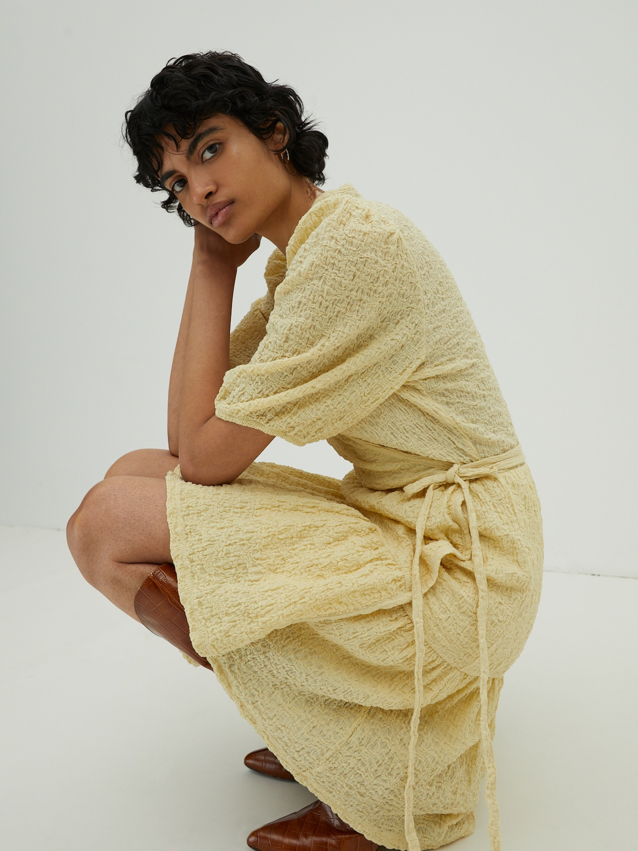 EDITED Producten Jurk 'Marie' Geel