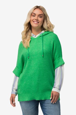 Pull-over Ulla Popken en vert : devant