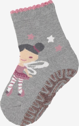 Chaussettes 'Glitzer-Flitzer' STERNTALER en gris : devant