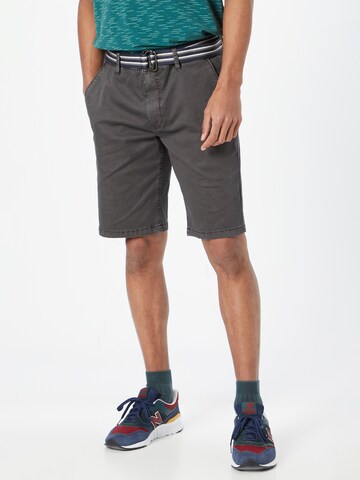 INDICODE JEANS Regular Shorts 'Cunning' in Schwarz: predná strana