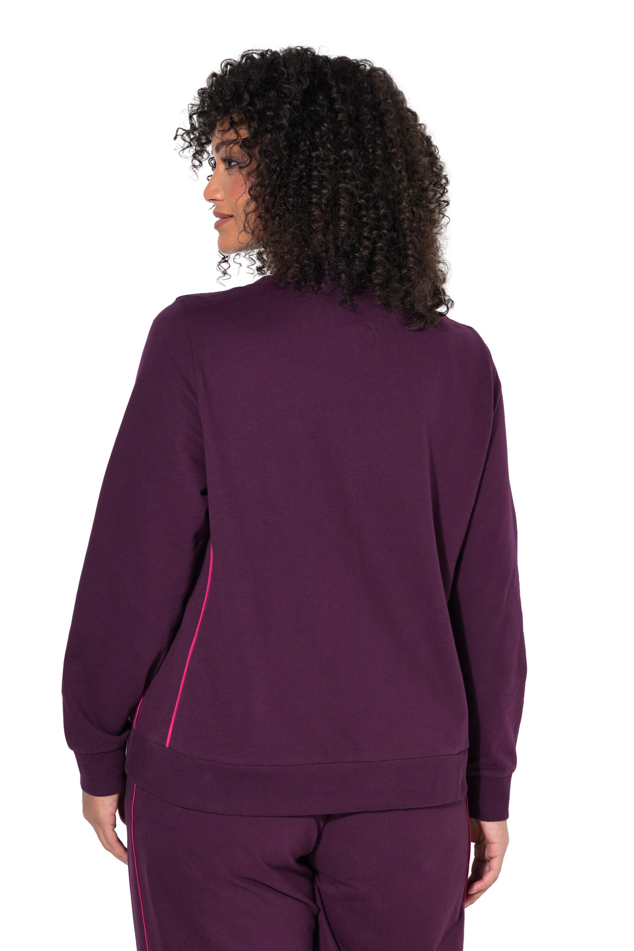 Ulla Popken Sweatjacke in Lila