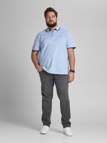 Maglietta 'JJEPAULOS' di Jack & Jones Plus in blu