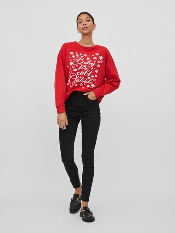 VILA Sweatshirt 'RUST' in Rot