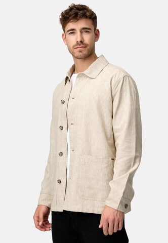 INDICODE JEANS Between-Season Jacket 'Elton' in Beige