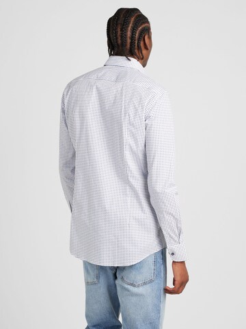 BOSS - Ajuste estrecho Camisa 'HANK' en blanco