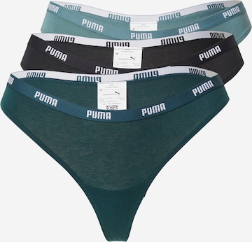 PUMA - Tanga en verde: frente