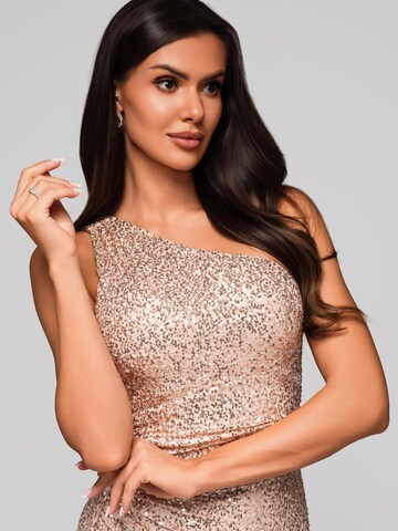 Ombre Evening dress in Gold