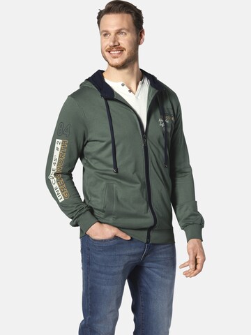 Veste de survêtement 'Roderich' Jan Vanderstorm en vert : devant