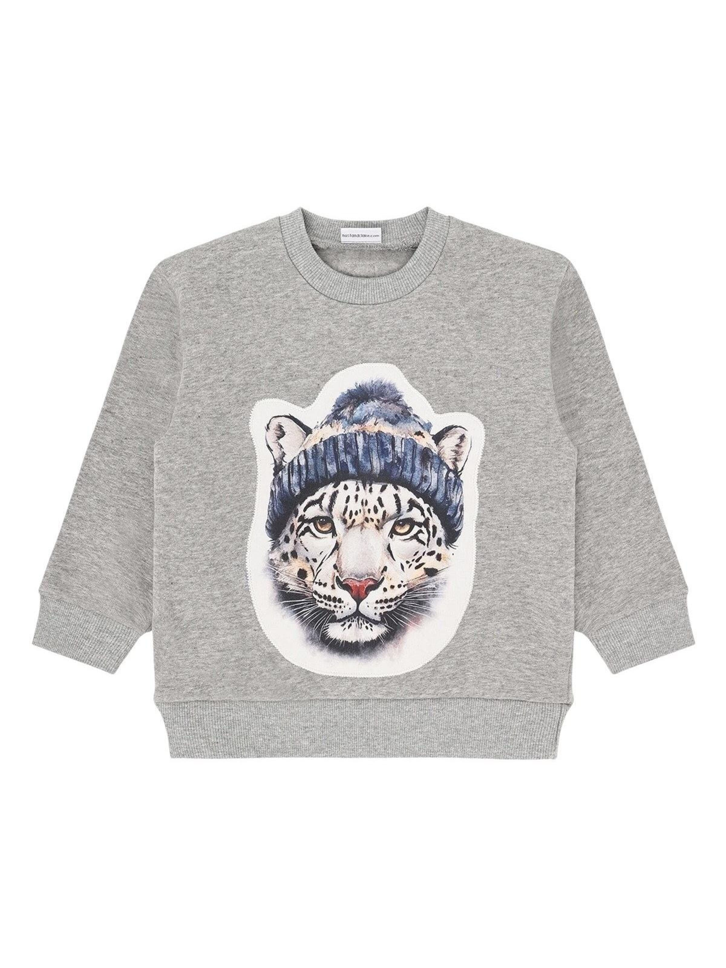 Hust & Claire Sweatshirt 'HCSejer'‌‌‌‌ in Grau: Vorderseite