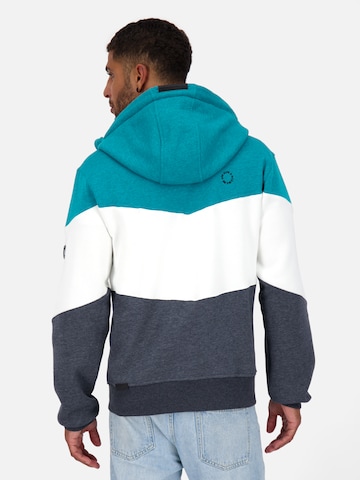 Alife and Kickin Zip-Up Hoodie 'Simon' in Blue