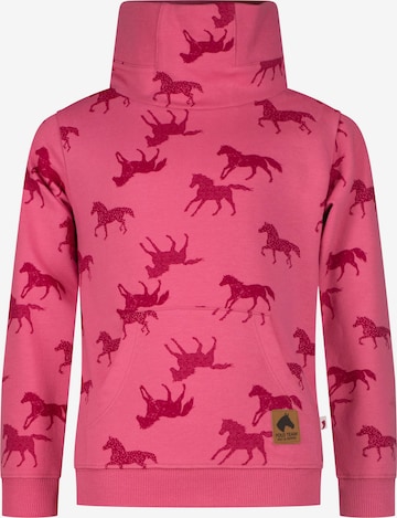 Sweat-shirt SALT AND PEPPER en rose : devant