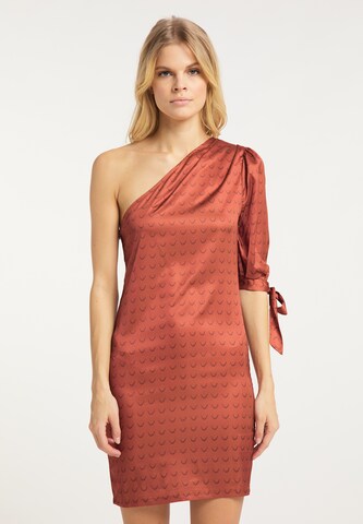 IZIA Jurk in Oranje: voorkant