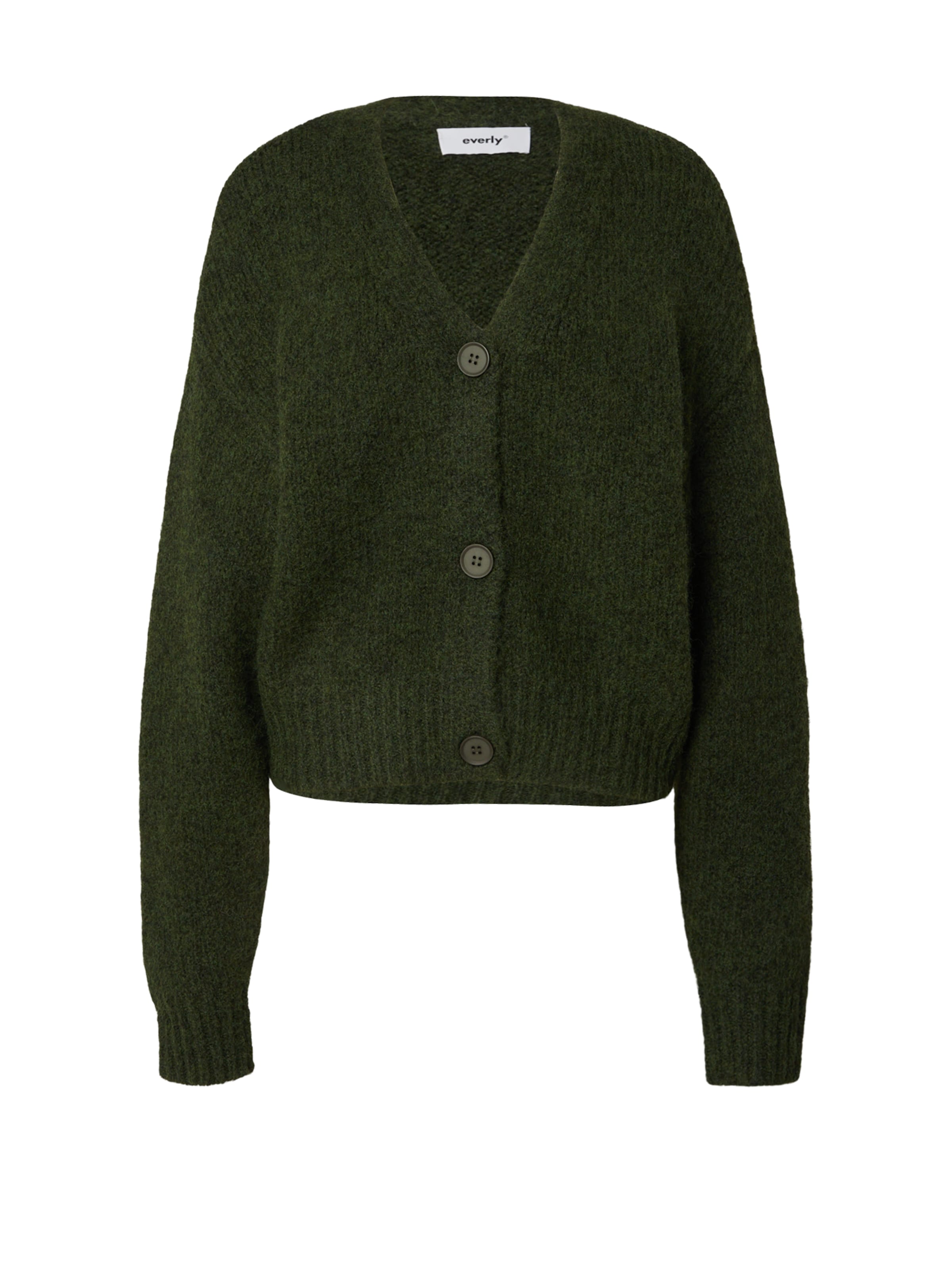 everly® Cardigan en XXS en vert, Vue avec produit