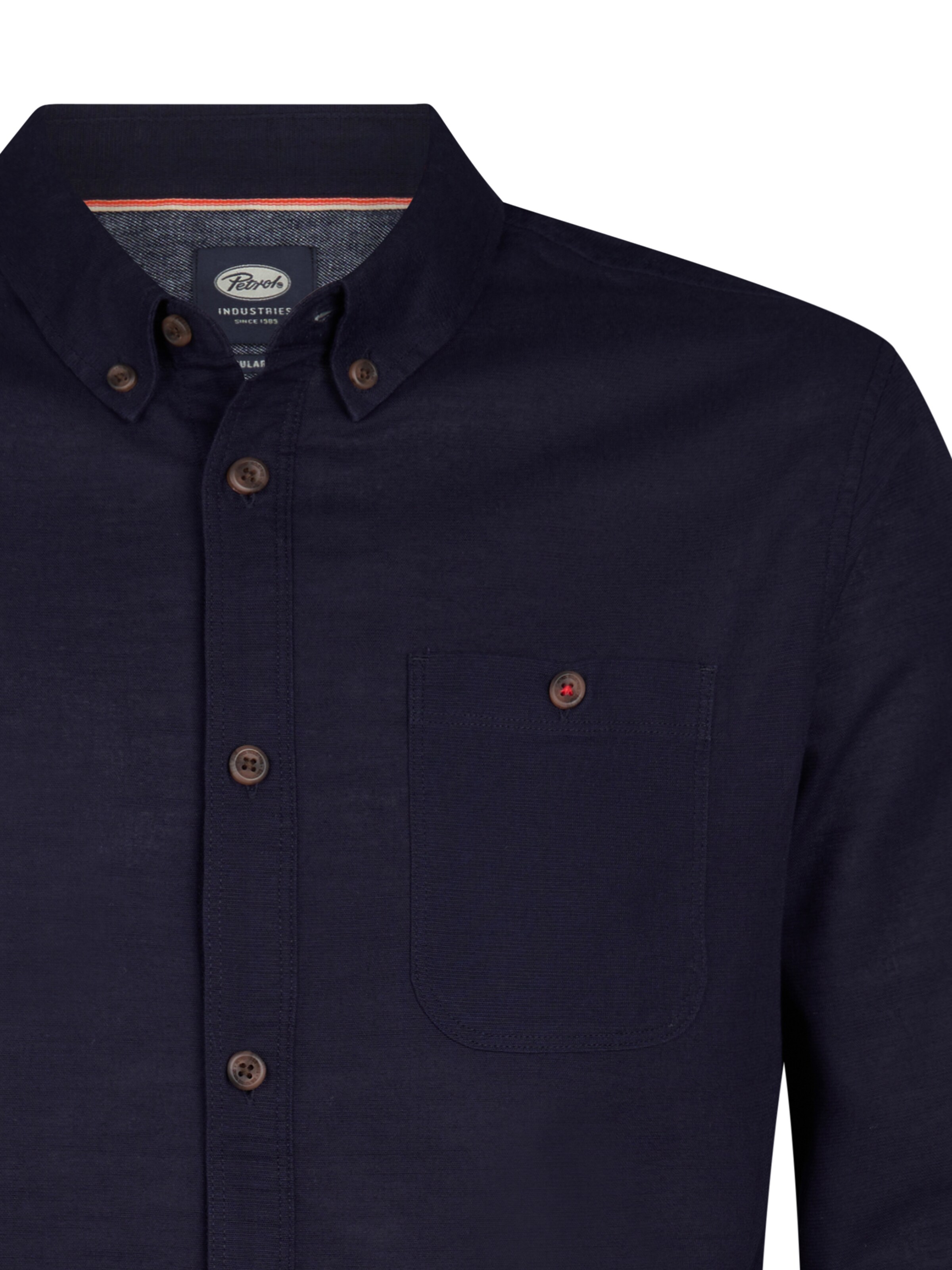 Petrol Industries Regular fit Πουκάμισο σε μπλε