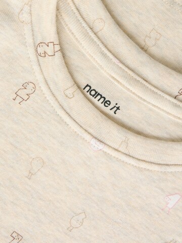 Tricou 'NMFOLYDIANA' de la NAME IT pe bej