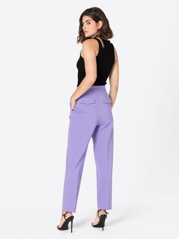 Regular Pantalon à pince 'Ternara' BOSS Black en violet