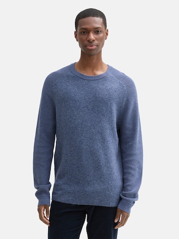 TOM TAILOR Sweater in Blue: front