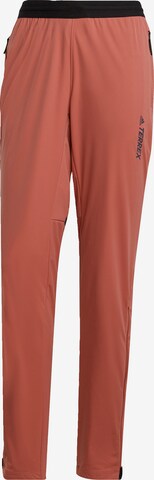 ADIDAS TERREX Outdoor Pants 'Xperior' in Red: front