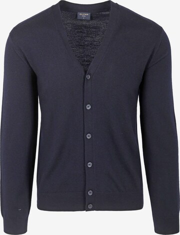 OLYMP Gebreid vest in Blauw: voorkant