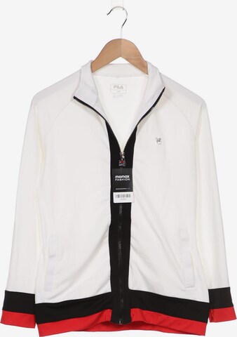 FILA Sweatshirt & Zip-Up Hoodie in L in White: front
