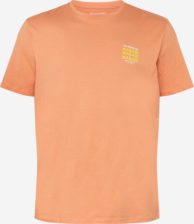 sárga / lazac / fehér Jack & Jones Plus Póló 'HUNGRY', Termék nézet