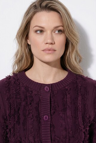 Ulla Popken Knit cardigan in Red