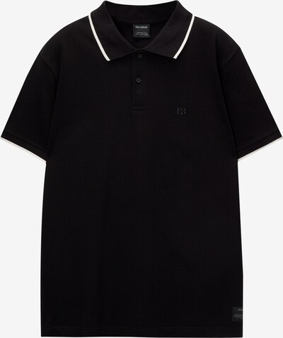 Pull&Bear T-Shirt en noir / blanc, Vue avec produit