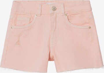 Jeans 'ISA' di MANGO KIDS in rosa: frontale
