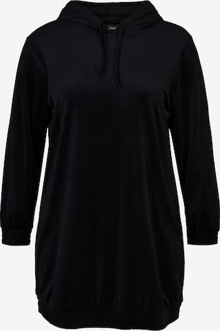 Robe-chemise 'MHELENA' Zizzi en noir : devant