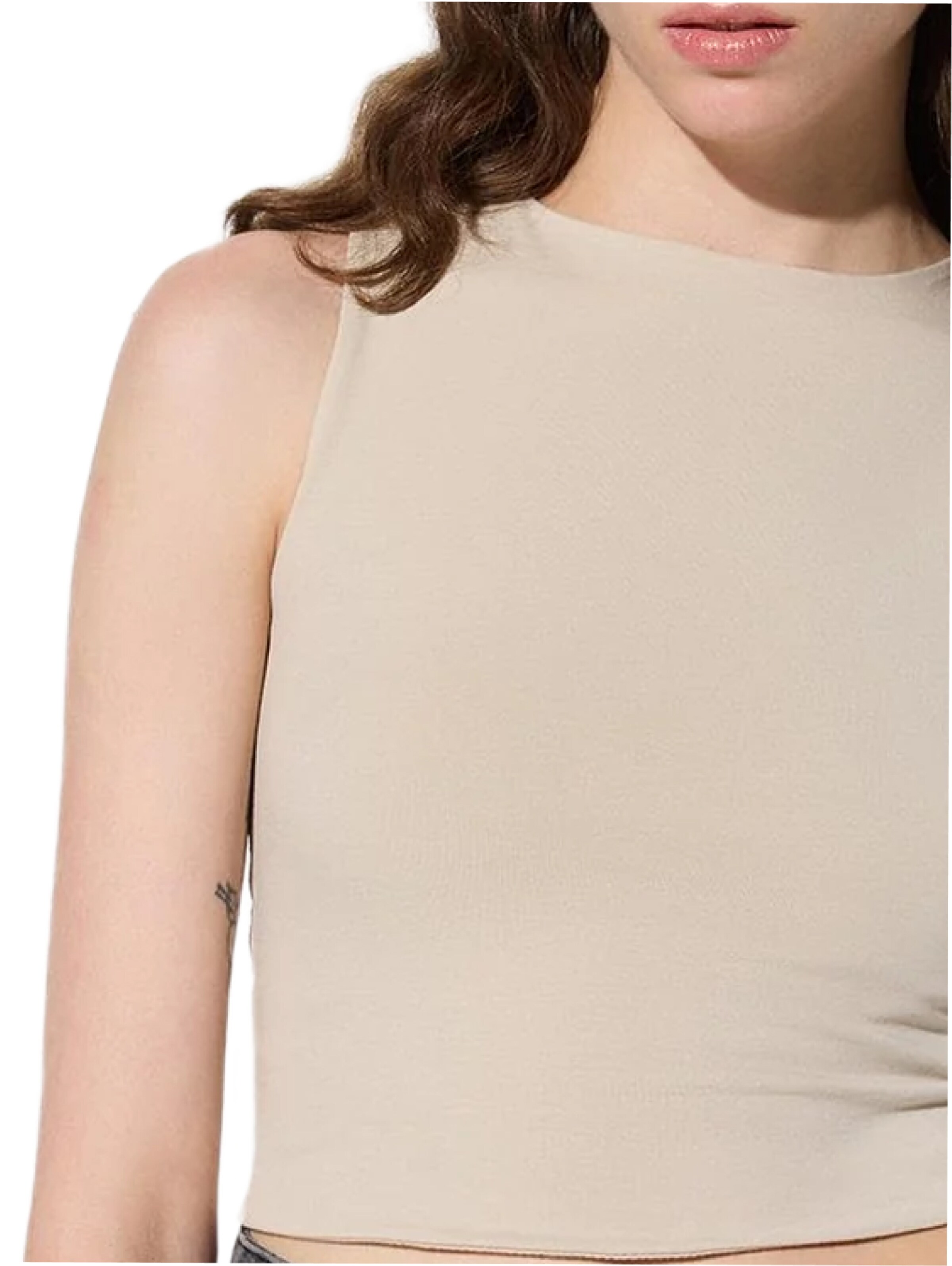 No Matter What Sporttop in Beige