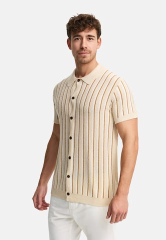 Coupe regular Chemise 'INKaziz' INDICODE JEANS en beige